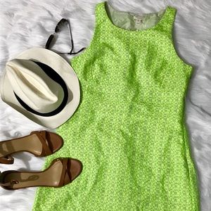 J. Crew neon tweed racer back dress 10 NWT